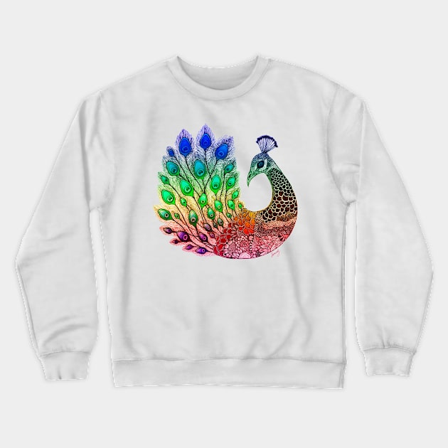 Majestic Peacock Crewneck Sweatshirt by SamuelJ